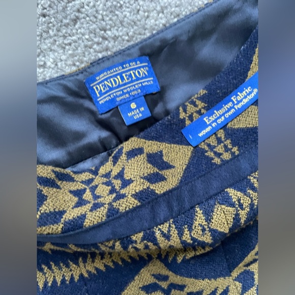 NWT Pendleton virgin wool Aztec print mermaid Midi Skirt - Picture 7 of 7